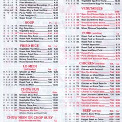 New King Wok - Menu page 2