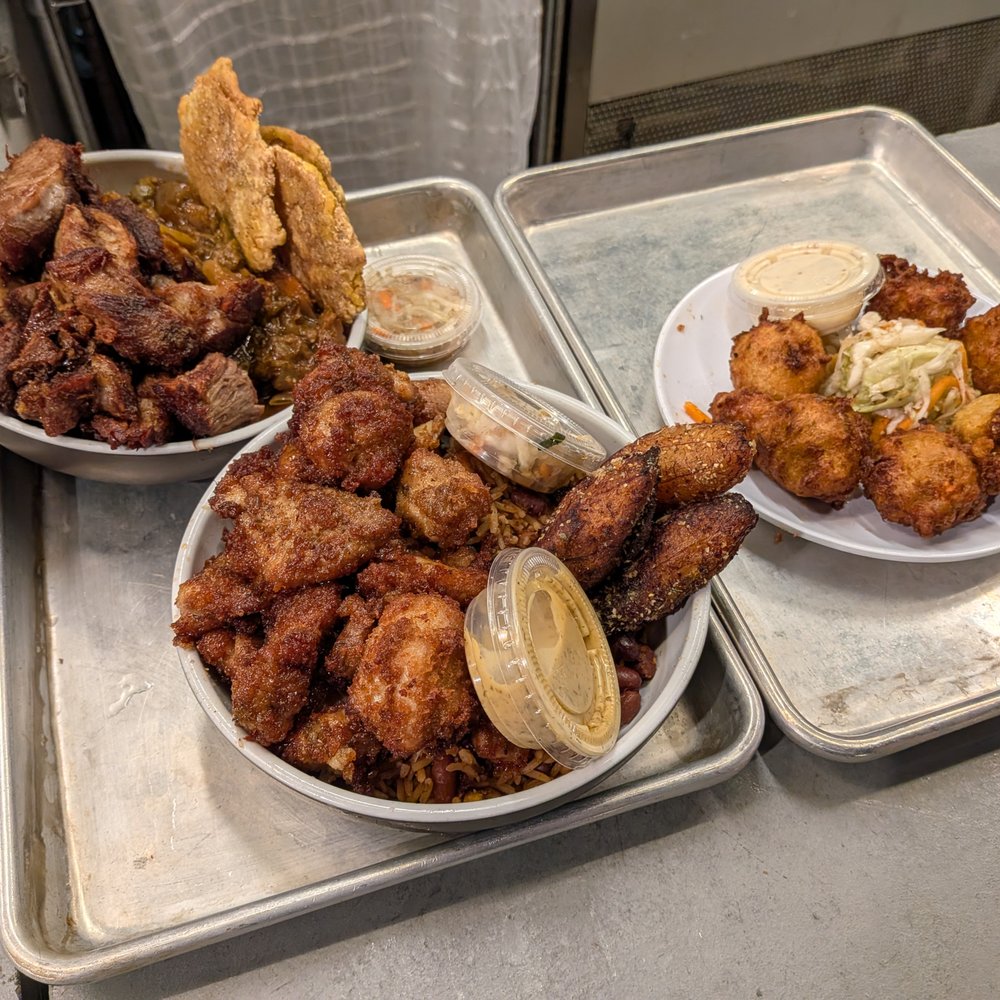 The Citadel - From Haiti with Love: Banan Payzay, Toufay. $18. Honey Jerk Chicken Bowl. $18. Caribbean Conch Fritters. $14. Manjay at The Citadel. - Food Court Near Me - Miami, Florida The Citadel - From Haiti with Love: Banan Payzay, Toufay. $18. Honey Jerk Chicken Bowl. $18. Caribbean Conch Fritters. $14. Manjay at The Citadel. - Food Court Near Me - Miami, Florida