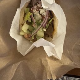 Lamb and beef gyro Lamb and beef gyro