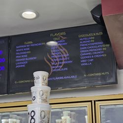 Saffron & Rose Persian Ice Cream - Menu as of February 2025