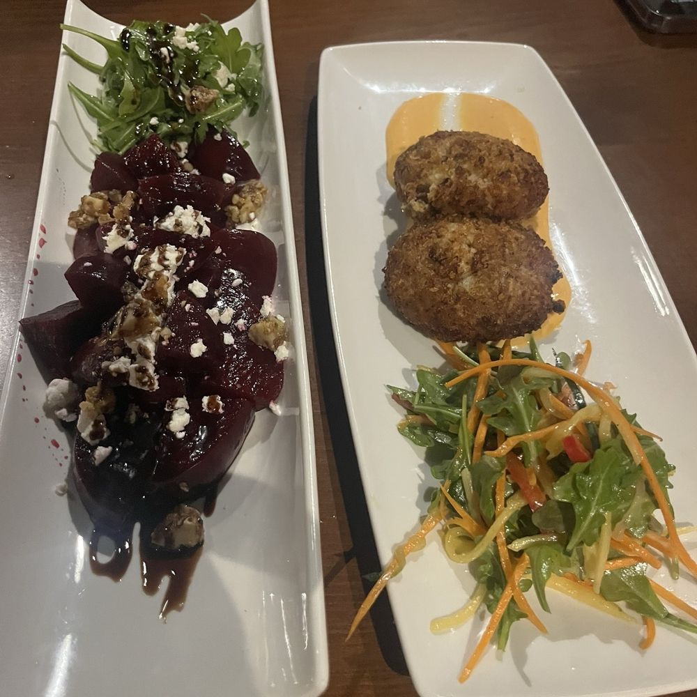 NGA2 - Beet salad and crab cakes - Steakhouses Near Me - St. Catharines, Ontario NGA2 - Beet salad and crab cakes - Steakhouses Near Me - St. Catharines, Ontario