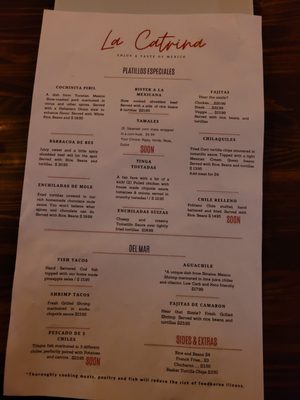 Menu photo 2 La Catrina Restaurtant Southington CT, CT Menu photo 2 La Catrina Restaurtant Southington CT, CT