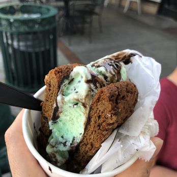 Crust & Crumble Bakery - Half ice cream sandwich $3 Mint chip ice cream with molasses cookie - Bakeries Near Me - Glendora, California Crust & Crumble Bakery - Half ice cream sandwich $3 Mint chip ice cream with molasses cookie - Bakeries Near Me - Glendora, California
