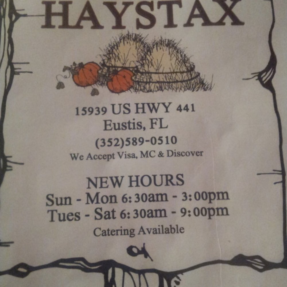 Haystax Restaurant - Haystax menu - New American Near Me - Mt Dora, Florida Haystax Restaurant - Haystax menu - New American Near Me - Mt Dora, Florida