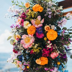 Wedding arch flowers
