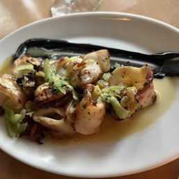 Perfectly grilled calamari- nice chew and a little charred!