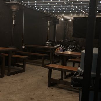 OMG Burgers and More - Covered patio seating with heaters if needed. - Burgers Near Me - Long Beach, California