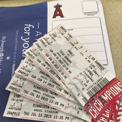Thanks Chevron for the six free Angels tickets!!!
