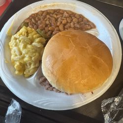 Brisket sandwich plate