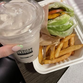 The Stand - American Classics Redefined - Milk shake, lettuce wrapped burger Stand Fries - New American Near Me - Valencia, California The Stand - American Classics Redefined - Milk shake, lettuce wrapped burger Stand Fries - New American Near Me - Valencia, California