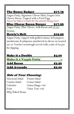 Menu photo 7 Hangry Howies Alta, CA