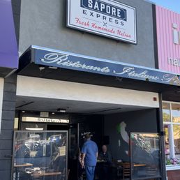 Exterior outside entrance of Sapore Express - San Mateo, California Exterior outside entrance of Sapore Express - San Mateo, California