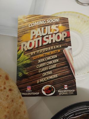 Menu photo 2 Pauls Roti Shop Toronto, ON Menu photo 2 Pauls Roti Shop Toronto, ON