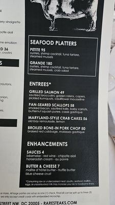 Menu photo 5 RARE Steakhouse & Tavern Washington, DC, DC Menu photo 5 RARE Steakhouse & Tavern Washington, DC, DC