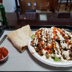 Top Grill Shawarma - Super delish chicken salad with onion hot sauce on the side. Deadly