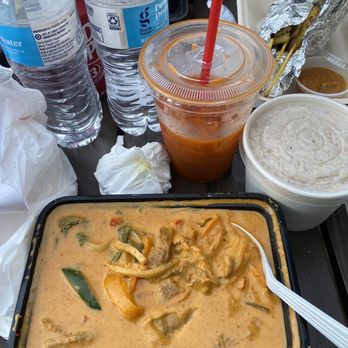 Bahn Thai - Red Curry with mock chicken - Thai Near Me - San Diego, California Bahn Thai - Red Curry with mock chicken - Thai Near Me - San Diego, California
