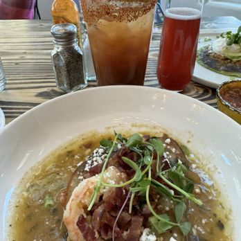 Chula Artisan Eatery - Chili relleno with shrimp and bacon - Breakfast & Brunch Near Me - La Quinta, California Chula Artisan Eatery - Chili relleno with shrimp and bacon - Breakfast & Brunch Near Me - La Quinta, California