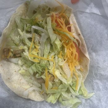Baker's Drive-Thru - Chicken taco? Where's the chicken - Mexican Near Me - Riverside, California Baker's Drive-Thru - Chicken taco? Where's the chicken - Mexican Near Me - Riverside, California