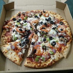 Main Street Pizza - Medium Veggie about $11