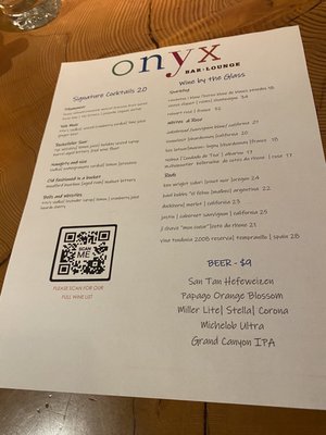 Menu photo 3 Onyx Bar & Lounge Scottsdale, AZ Menu photo 3 Onyx Bar & Lounge Scottsdale, AZ