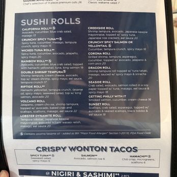 The Boathouse - Sushi, appetizers, sushi, rolls, crisp, wonton, taco options, Nigiri & Sashimi - Seafood Near Me - Saint Johns, Florida
