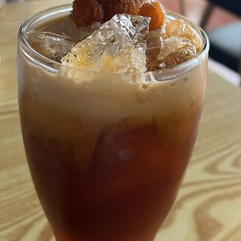 Thai House Noodle Soup - Thai Thai Iced Tea with Bear shaped ice cube - Noodles Near Me - Santa Rosa, California Thai House Noodle Soup - Thai Thai Iced Tea with Bear shaped ice cube - Noodles Near Me - Santa Rosa, California