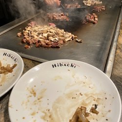 Hibachi Steakhouse - Mushrooms with steak!