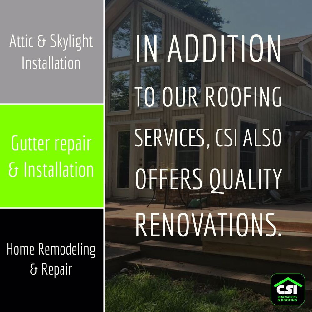 Slide of CSI Renovations and Roofing