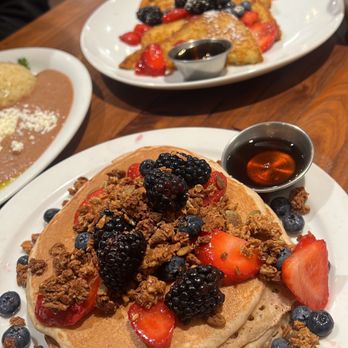 Cafe De Olla - Berry Wheat Pancakes and Berry Crispy French Toast - American Near Me - Monrovia, California