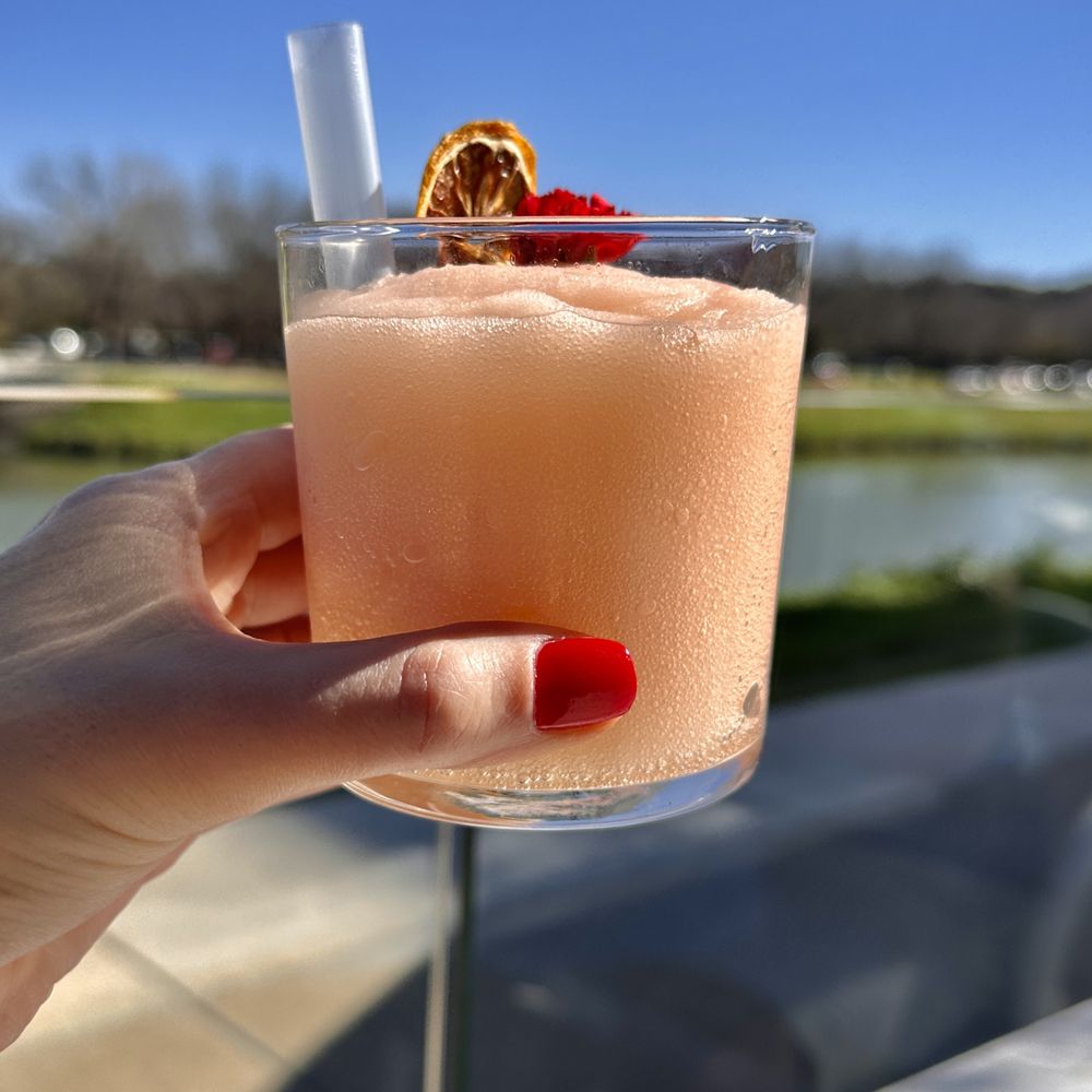 Quince Riverside - Can't say we could taste the alcohol in our Ritas during our visit, but they were pretty to look at! - Desserts Near Me - Fort Worth, Texas Quince Riverside - Can't say we could taste the alcohol in our Ritas during our visit, but they were pretty to look at! - Desserts Near Me - Fort Worth, Texas