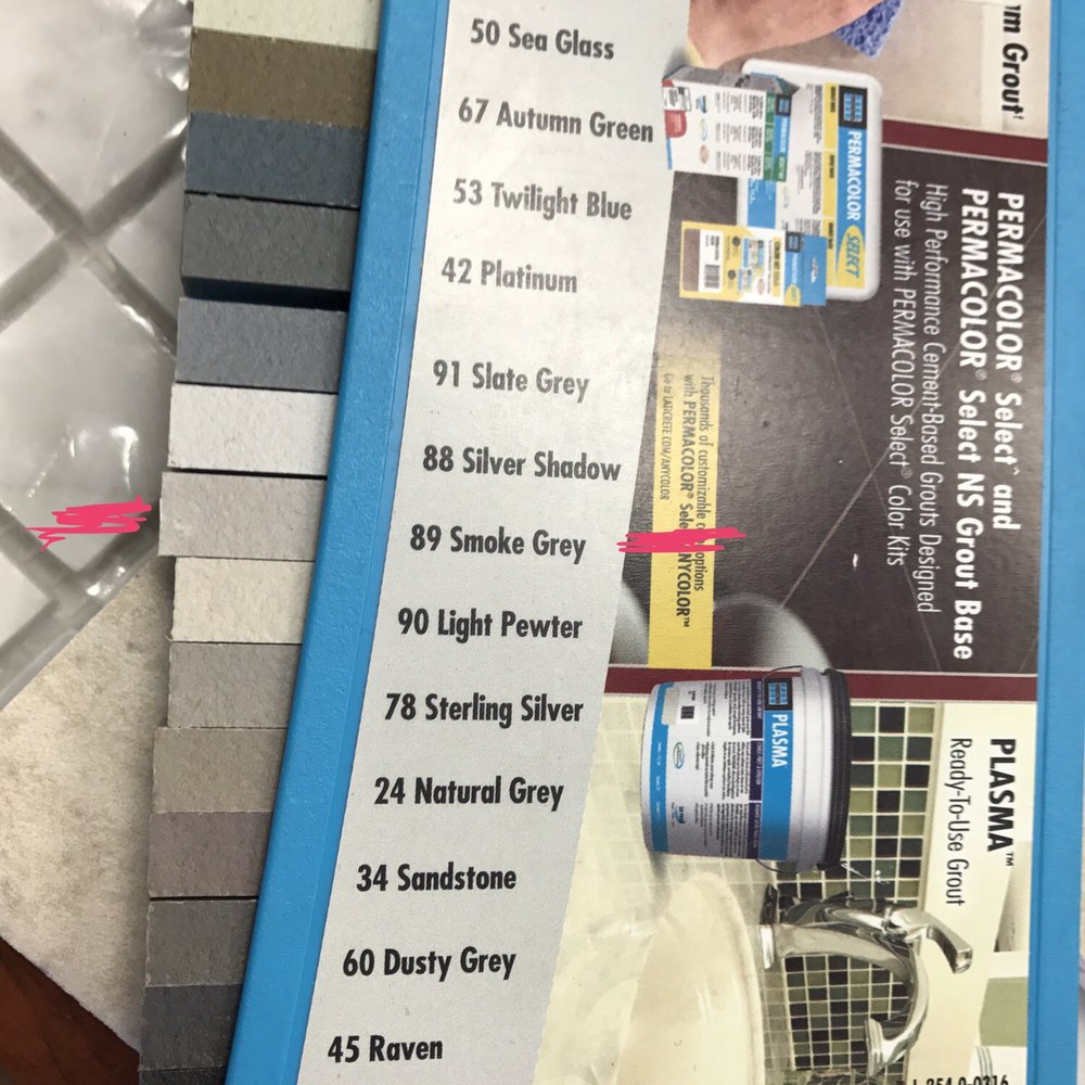 Tile Warehouse - Grout color choices - Building Supplies Near Me - Honolulu, Hawaii