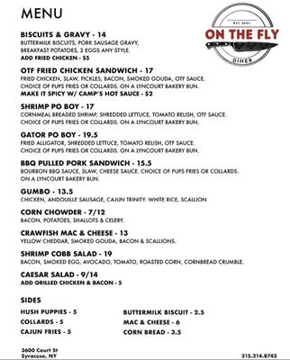 Menu photo 7 On The Fly Diner Syracuse, NY Menu photo 7 On The Fly Diner Syracuse, NY
