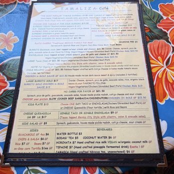 Tamaliza - Menu - Mexican Near Me - Sedona, Arizona Tamaliza - Menu - Mexican Near Me - Sedona, Arizona