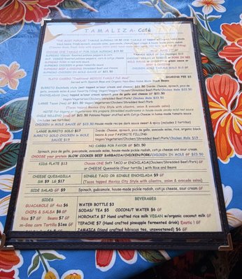 Menu photo 3 Tamaliza Sedona, AZ Menu photo 3 Tamaliza Sedona, AZ