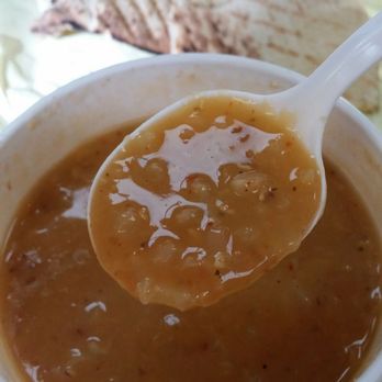 Bob's Cafe - Closeup Lentil Soup = Warms up the soul on cold and windy days. Delicious, winner, winner!!! - Greek Near Me - Los Angeles, California Bob's Cafe - Closeup Lentil Soup = Warms up the soul on cold and windy days. Delicious, winner, winner!!! - Greek Near Me - Los Angeles, California