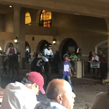 Del Mar Racetrack - Viewing area to see the horses entering. - Race Tracks Near Me - Del Mar, California Del Mar Racetrack - Viewing area to see the horses entering. - Race Tracks Near Me - Del Mar, California