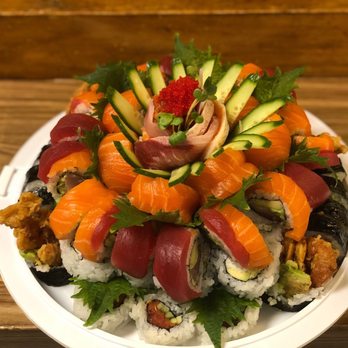 Amakai - Gorgeous!!! Sushi 'cake'!! - Japanese Near Me - Santa Clara, California