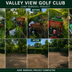 Dumpster Shark - Before/After Junk Removal - Valley View Golf Club