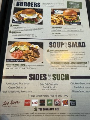 Menu photo 1 Huckleberry's Salida, CA