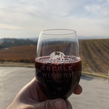 Eberle Winery - enjoying sangria on the patio with beautiful views - Wineries Near Me - Paso Robles, California Eberle Winery - enjoying sangria on the patio with beautiful views - Wineries Near Me - Paso Robles, California