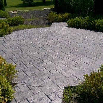 Indianapolis Concrete - Circular Stamped Patio - Masonry/Concrete Near Me - Indianapolis, Indiana