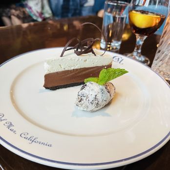 CdM Restaurant - Delicious silk chocolate cake - New American Near Me - Corona Del Mar, California