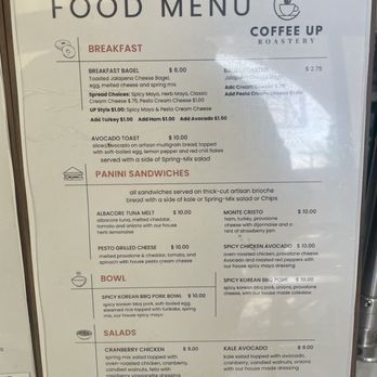 Coffee Up Roastery - Menu - Coffee & Tea Near Me - Chino, California