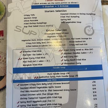 Sup Thai Kitchen - Menu - Thai Near Me - Fresh Meadows, New York Sup Thai Kitchen - Menu - Thai Near Me - Fresh Meadows, New York