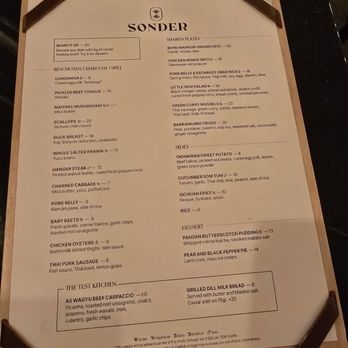 Sonder - Current menu but owner said it's constantly changing - Tapas/Small Plates Near Me - Santa Ana, California Sonder - Current menu but owner said it's constantly changing - Tapas/Small Plates Near Me - Santa Ana, California