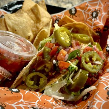 Tipsy Cheese - a plate of food with chips and salsa - Food Trucks Near Me Tipsy Cheese - a plate of food with chips and salsa - Food Trucks Near Me
