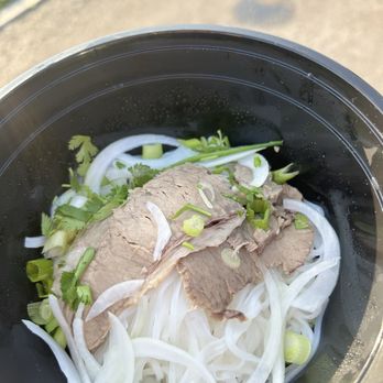 Saiga Vietnamese Eatery - Combination Pho Noodle Soup Combination to go before the broth - Vietnamese Near Me - Irvine, California