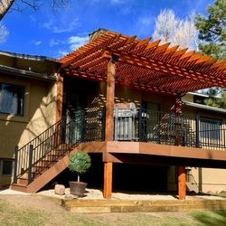 Improvement Pros - This deck and pergola combo build was just what this customer needed to get ready for a summer of family and friends hanging out together.