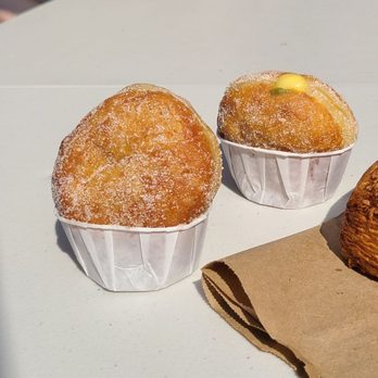 Supermoon Bakehouse - Pear yuzu and lemon matcha donut - Bakeries Near Me - New York, New York Supermoon Bakehouse - Pear yuzu and lemon matcha donut - Bakeries Near Me - New York, New York