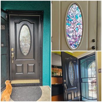 Illan Custom Painting - Our white door and frame painted with black - Painters Near Me - Norwalk, California Illan Custom Painting - Our white door and frame painted with black - Painters Near Me - Norwalk, California